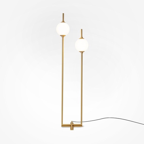 Stojací lampy - M Z020FL-L12BS3K Stojací lampa The Sixth Sense 3000K 12W teplá bílá 750lm černý kov - MAYTONI - foto 1