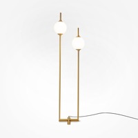 Stojací lampy - M Z020FL-L12BS3K Stojací lampa The Sixth Sense 3000K 12W teplá bílá 750lm černý kov - MAYTONI