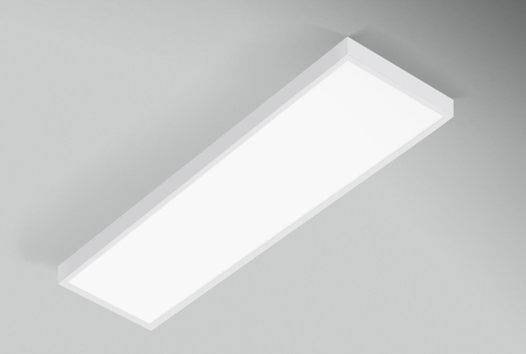 Pro LED panely - CEN KIT-PLFB120 FIXING KIT rám bílý pro povrchovou montáž PQUADRO BACKLIGHT PANEL 300x1200x70mm - CENTURY - foto 1