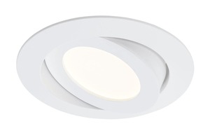 Kruhová - BRI 7283-016 LED vestavné svítidlo, pr. 10,6 cm, 6 W, bílé - BRILONER