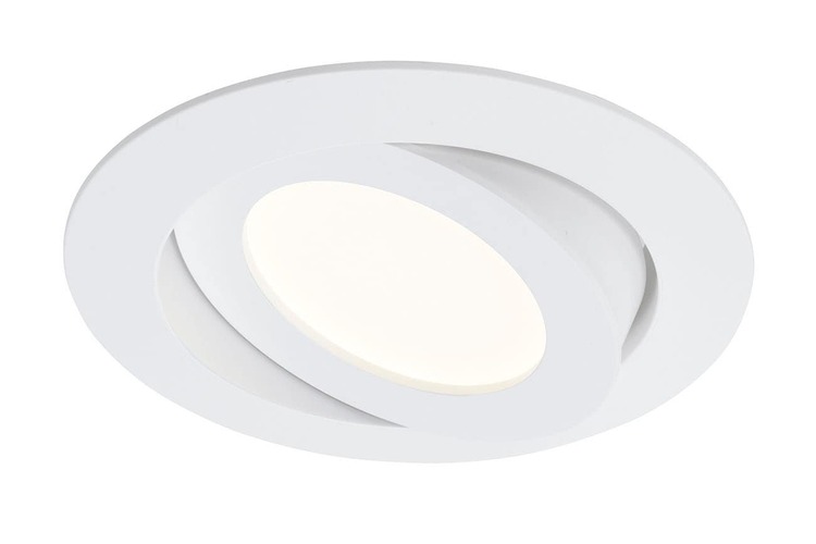 Kruhová - BRI 7283-016 LED vestavné svítidlo, pr. 10,6 cm, 6 W, bílé - BRILONER - foto 1