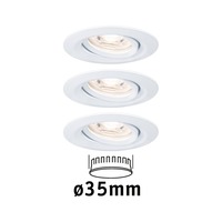 Koupelnová - P 94293 LED vestavné svítidlo Nova mini výklopné 3x4W 2.700K bílá mat 230V - PAULMANN
