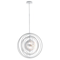 Dekorativní - FAN I-CLUB-S50 BCO Závěsné svítidlo Club, bílé, 1 x E27, 50 x 120 cm - FANEUROPE