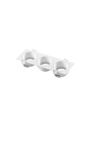 Hranatá - FAN INC-ELEVEN-Q3-BCO Vestavné svítidlo Eleven (bílé, trojité, hliník) IP20, 162 x 55 x 28 mm - FANEUROPE