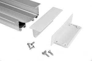 Krytky pro Al profily - IMPR 978250 Koncovka C-P-EL-02-10 sada 2ks - LIGHT IMPRESSIONS