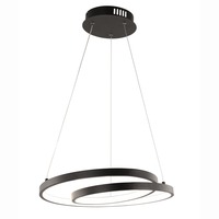 Dekorativní - FAN LED-LIEVE-S-NER Závěsné svítidlo LED LIEVE černá 30 W 4000 lm CCT 40 x 130 cm - FANEUROPE