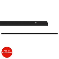 Lištové Briloner 48V - BRILO 8028005 1fázový nízkonapěťový systém kolejnice 48V, kov, 100 cm, přisazený, černá - BRILO