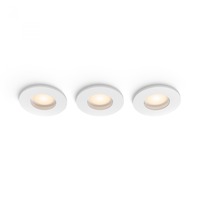 Koupelnová - PH 8721103073020 Hue Adore zápustné koupelnové svítidlo kulaté 3x4,2W, 2000-6500K, IP44, bílá (3ks) - PHILIPS