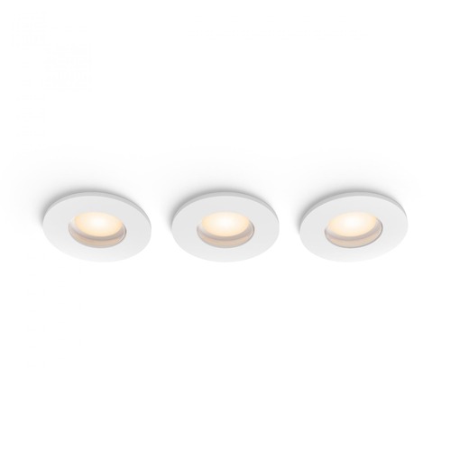 Koupelnová - PH 8721103073020 Hue Adore zápustné koupelnové svítidlo kulaté 3x4,2W, 2000-6500K, IP44, bílá (3ks) - PHILIPS - foto 1