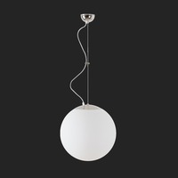 Nouzové osvětlení - OS ADR68836 ADRIA L3 závěsné skleněné svítidlo nerez leštěná / bílá IP40 4000 K 27W LED nouzové kombinované 1 h (původní kód OS 68836) - OSMONT