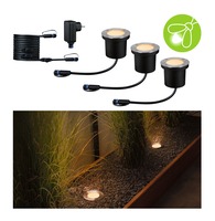 Zapuštěná - P 94717 Plug &amp; Shine LED zemní svítidlo Floor základní sada neláká hmyz IP67 2200K 3x4,5W antracit - PAULMANN