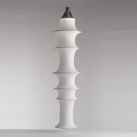 Stínidla, kryty, clony - AR DS2040CRC Difuzor 165 + kovové obruče Inox Falkland Floor - ARTEMIDE
