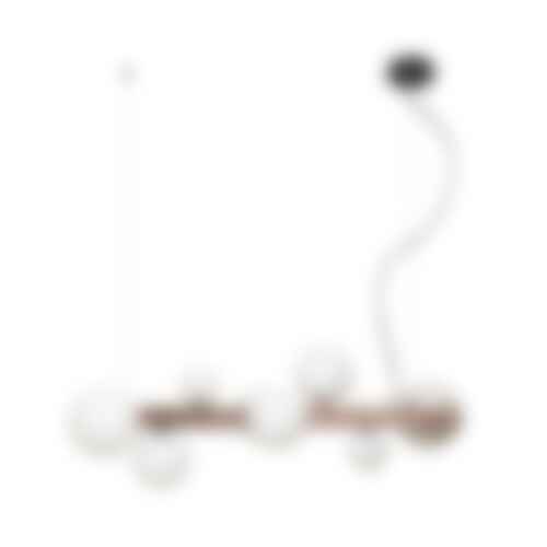 Podélná - RED R14554 KASSANDRA závěsné svítidlo, podélná vícečetná opálové sklo/česaný bronz G9 - RED - DESIGN RENDL - foto 1