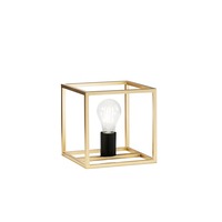 Stolní lampy dekorační - FAN I-KIMERA-L1 Stolní lampa Lumetto Kimera, černá/zlatá, 1 x E27, 20 x 20 x 22,5 cm - FANEUROPE