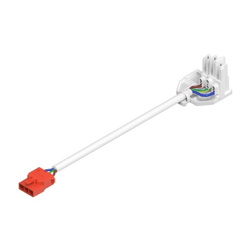 Patice a spojky - LA 1009197 RETRO CON 3P003 Konektor 3-pólová zástrčka - BIG WHITE (SLV) - foto 1