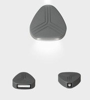 Nástěnná - KHL K60008.01.WS.DG-DG.70.ST.8.30 Nástěnné svítidlo PRISMA DUE 138x143mm tamvě šedá 7W 3000K IP54 - KOHL-Lighting