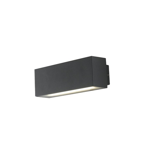 Nástěnná - FAN LED-W-AGERA-180 Venkovní nástěnné svítidlo LED AGERA černá hliník 2x6 W 1380 lm 3000/4000 K IP54 7 x 18 x 6,5 - FANEUROPE - foto 1