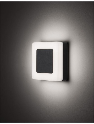 Nástěnná - NV 9529721 Venkovní nástěnné svítidlo TUNE černý hliník a akryl LED 9W 3000K 100-240V 115st. IP65 - NOVA LUCE - foto 1