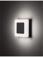 Nástěnná - NV 9529721 Venkovní nástěnné svítidlo TUNE černý hliník a akryl LED 9W 3000K 100-240V 115st. IP65 - NOVA LUCE