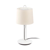 Stolní lampy dekorační - FARO 24034-05 MONTREAL bílá/béžová stolní lampa - FARO