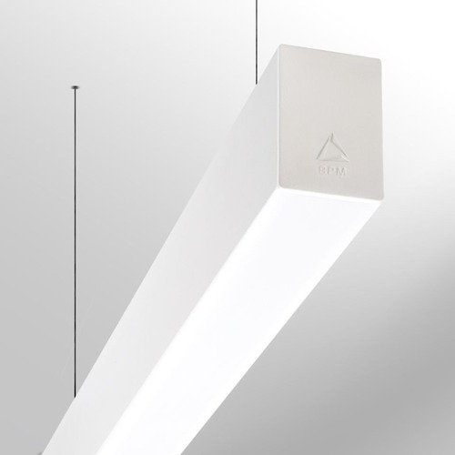 Podélná - BPM 10160.04.PN.WH-WH.MP.ST.9.40.DA Svítidlo závěsné ALBA bílé mikroprisma 24W 3300lm 4000K DALI - BPM (starý kód 10160.PN.W.MP) - foto 1