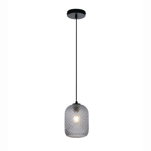Válec - FAN I-ASHFORD-S15 GR Závěsné svítidlo Ashford Ovale, kouřové (fumé), 1 x E27, 15 x 150 cm - FANEUROPE - foto 1
