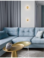 Nepřímé osvětlení - NV 9118514 Nástěnné svítidlo ESIL čiré sklo mosazný zlatý hliník LED 4W 230V 3000K IP20 - NOVA LUCE