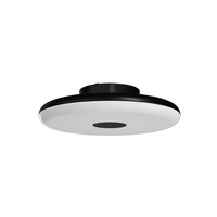 Kruhová - OS ZET60002 ZETA 1 FP stropní/nástěnné plastové svítidlo černá IP40 3000 K 31W LED - OSMONT