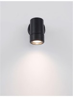 Nástěnná - NV 9010602 Venkovní nástěnné svítidlo LIMBIO černý ABS skleněný difuzor GU10 1x7W bez žárovky IP44 světlo dolů - NOVA LUCE