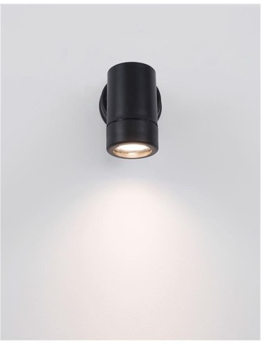 Nástěnná - NV 9010602 Venkovní nástěnné svítidlo LIMBIO černý ABS skleněný difuzor GU10 1x7W bez žárovky IP44 světlo dolů - NOVA LUCE - foto 1