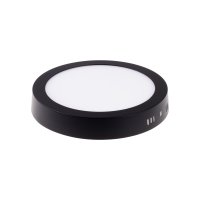 LED panely kruhové - BPL18 LED panel 18W přisazený černý kulatý