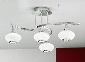 Dekorativní - OR DLU 1695/3+1 Stropní svítidlo 4x40W G9 chrom, průměr 58cm - ORION