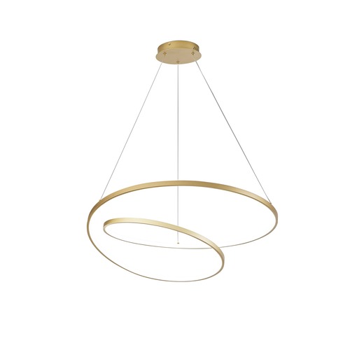 Dekorativní - FAN LED-LIEVE-S80-ORO Závěsné svítidlo LED LIEVE zlatá 60 W 8000 lm CCT 80x 150 cm - FANEUROPE - foto 1
