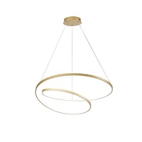 Dekorativní - FAN LED-LIEVE-S80-ORO Závěsné svítidlo LED LIEVE zlatá 60 W 8000 lm CCT 80x 150 cm - FANEUROPE
