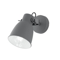 Bodová - FAN I-LEGEND-AP1 GRI Nástěnné svítidlo Legend, šedé/niklové, 1 x E27, 12,3 x 22 x 19,5 cm - FANEUROPE