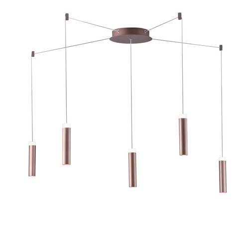 Vícečetná - FAN LED-CANDLE-PL5 Závěsné LED svítidlo CANDLE bronz, 35 W, 3600 lm, 4000 K, 400 x 20 x 4 cm - FANEUROPE - foto 1