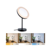 Stolní lampy dekorační - P 71151 LED kosmetické zrcadlo Masua IP44 CCT 230V 4W černá mat - PAULMANN