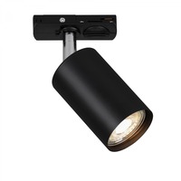 Lištové Briloner 230V - BRILO 8005015 LED spot GU10 lištový systém 230V – vysokonapěťový, 13,8cm, otočný/nastavitelný, černý - BRILO