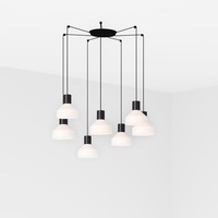 Kónická - FARO 68594-7L KOMBO 200 závěsné svítidlo, béžová, 7L - FARO