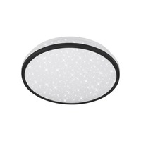 Kruhová - TF 318305TF TELEFUNKEN LED stropní svítidlo s čidlem, pr. 28 cm, 16 W, černá - BRILONER