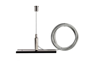 Lišty a příslušenství IVELA - IMPR 710096 Deko-Light kolejnicový systém 3-fázový 230V D Line závěsný držák Mini 5,0m lanko černá RAL 9011 120 mm - LIGHT IMPRESSIONS