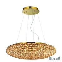Kruhová - ILUX 088020 Závěsné svítidlo Ideal Lux King SP12 oro 088020 - IDEALLUX