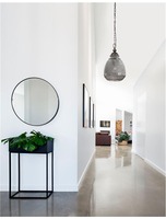 Dekorativní - NV 8381442 Závěsné svítidlo TOULON šedé sklo tmavě hnědá základna a řetěz E27 1x12W IP20 bez žárovky - NOVA LUCE