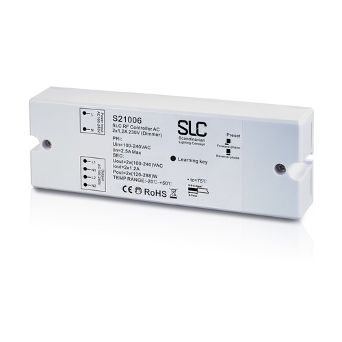 Stmívače - SLC S21006 SLC RF to Trailing Edge AC Controller 2x1,2A - TLG - foto 1