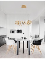 Kruhová - NV 9817462 Závěsné svítidlo ZINIA zlatý hliník a silikon LED 45W 230V 3000K IP20 - NOVA LUCE