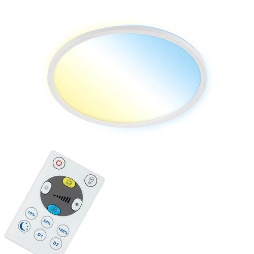 Kruhová - BRILO 7059-016 CCT svítidlo LED panel, pr. 42 cm, 22 W, 3000 lm, bílé - BRILO - foto 1