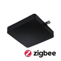 Lišty a příslušenství - P 96819 URail napájení Smart Home Zigbee Mitte 227x196mm max. 300W černá mat - PAULMANN