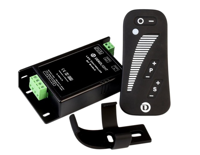 Ovladače a stmívače pro jednobarevné LED pásky - IMPR 843056 Deko-Light řídící jednotka RF Single Remote 12/24/48V DC rádiovédálkové ovladání 1 CH - foto 1