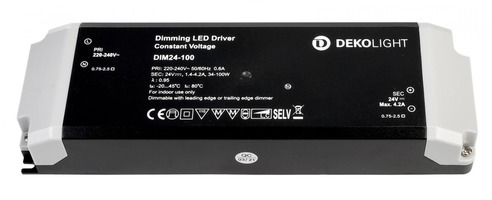 Stabilizované napětí - IMPR 862242 Deko-Light LED-napájení BASIC, DIM, CV, 24V 34-100W konstantní napětí 1420-4165 mA IP20 stmívatelné 24V DC 34,00-100,00 W