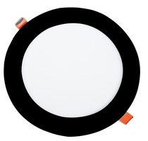 LED panely - 12W LED vestavěný modul Slim Round 3CCT Black